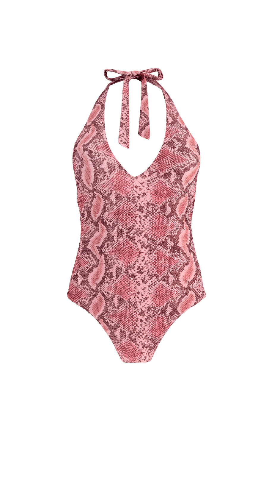Pink snake swimsuit top