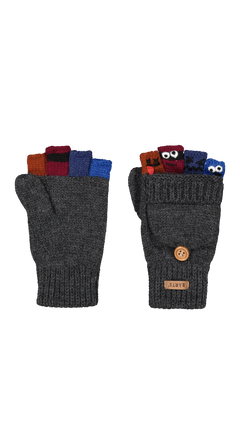 BARTS Puppeteer Bumgloves dark heather