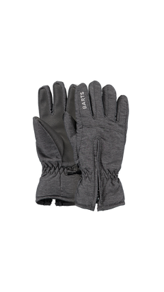 BARTS Zipper Gloves dark heather