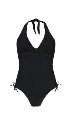 BARTS Solid Halter One Piece black