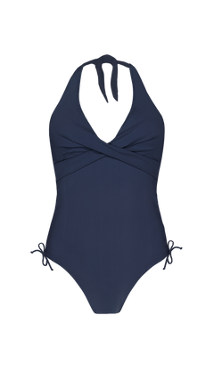 BARTS Solid Halter One Piece navy