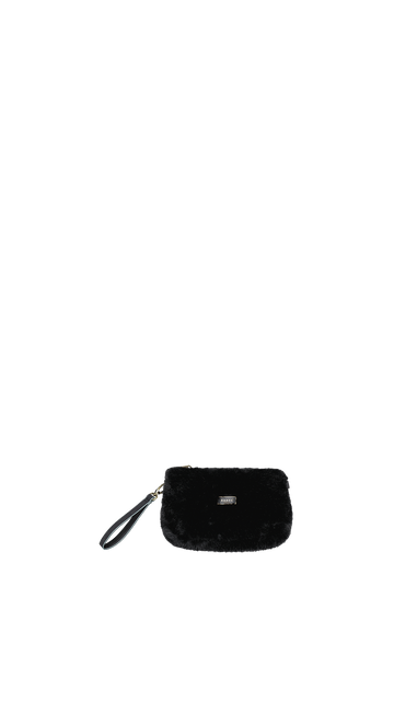 Black fur clutch deals