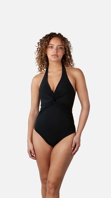 BARTS Solid Halter Shaping One Piece-0