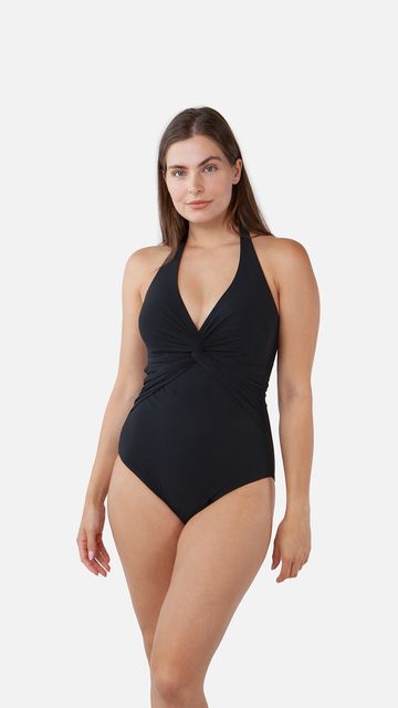 BARTS Solid Halter Shaping One Piece-2