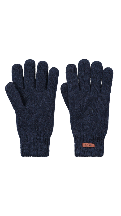 Barts Haakon Lambswool Handschoenen Heren - gebreide vingerhandschoenen wollen met voering voor Herfst/Winter - S/M antraciet